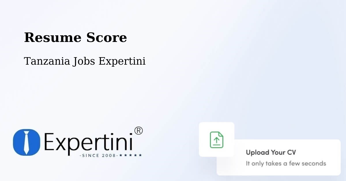Resume Score & Job Description Match Tool – Bashanet - Tanzania Jobs Expertini